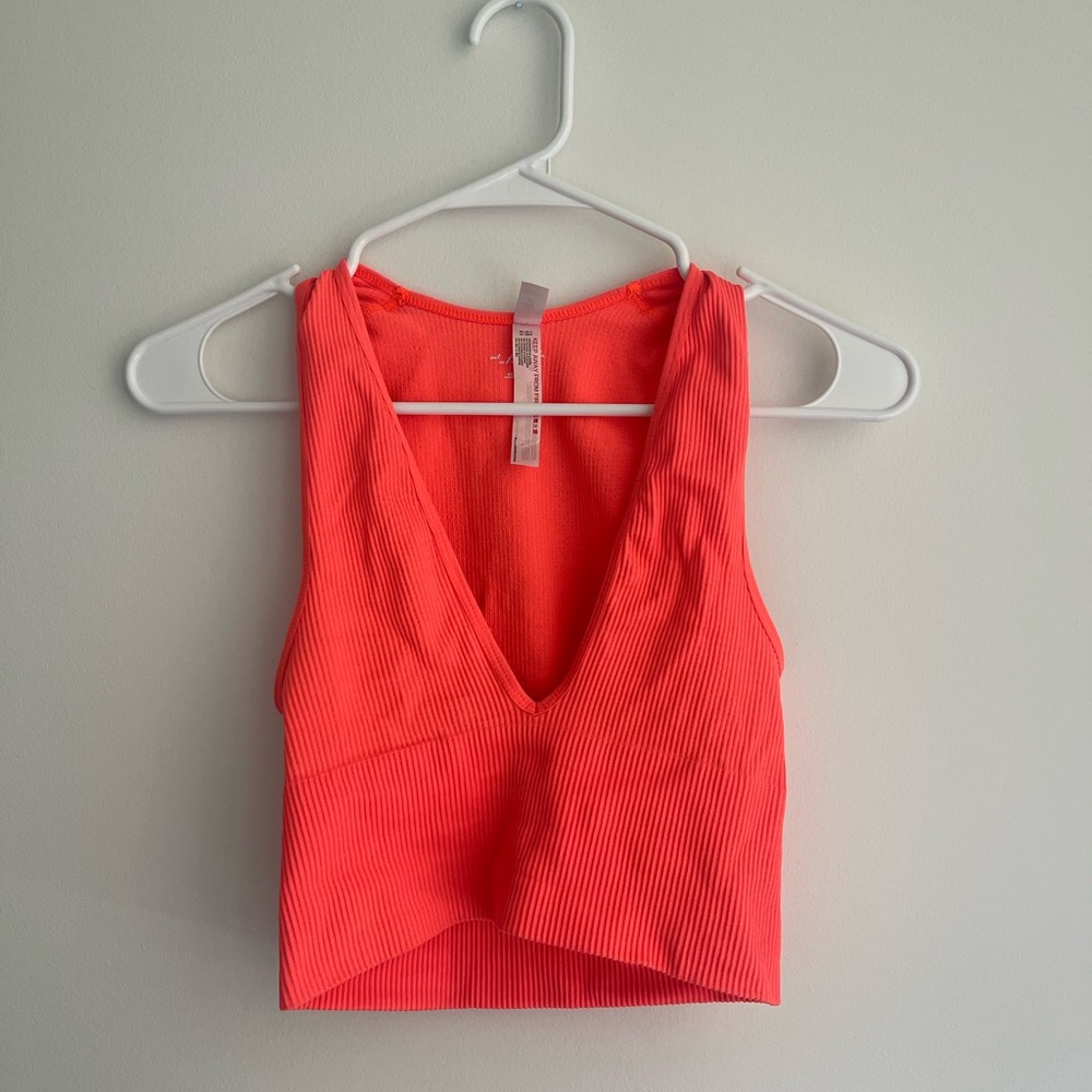 Out From Under Hailey Seamless Plunge Cropped Tank Top from Urban Outfitters